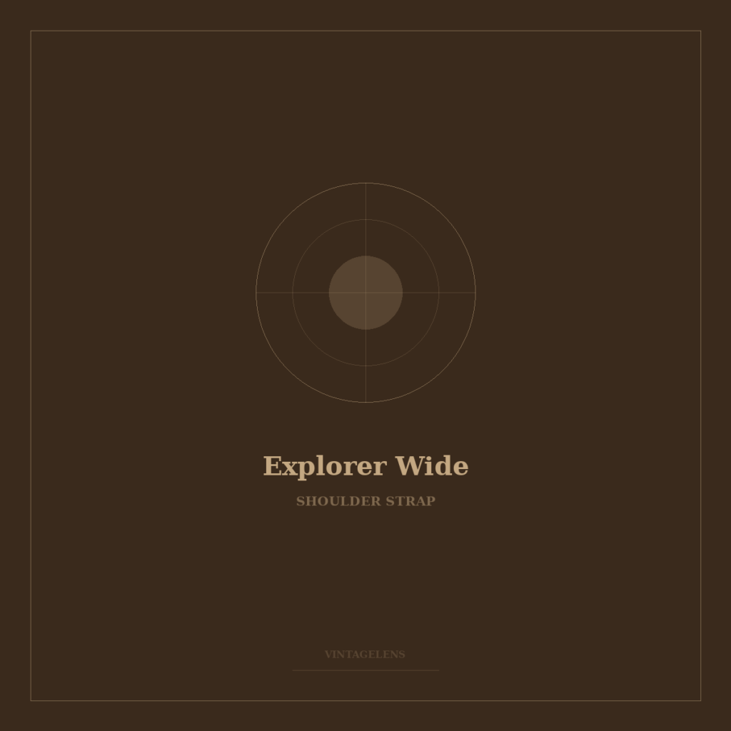 Explorer Wide Shoulder Strap for film cameras