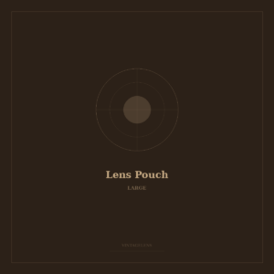 Artisan Leather Lens Pouch Large telephoto lens case