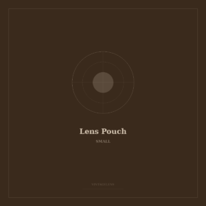 Artisan Leather Lens Pouch Small compact lens protection