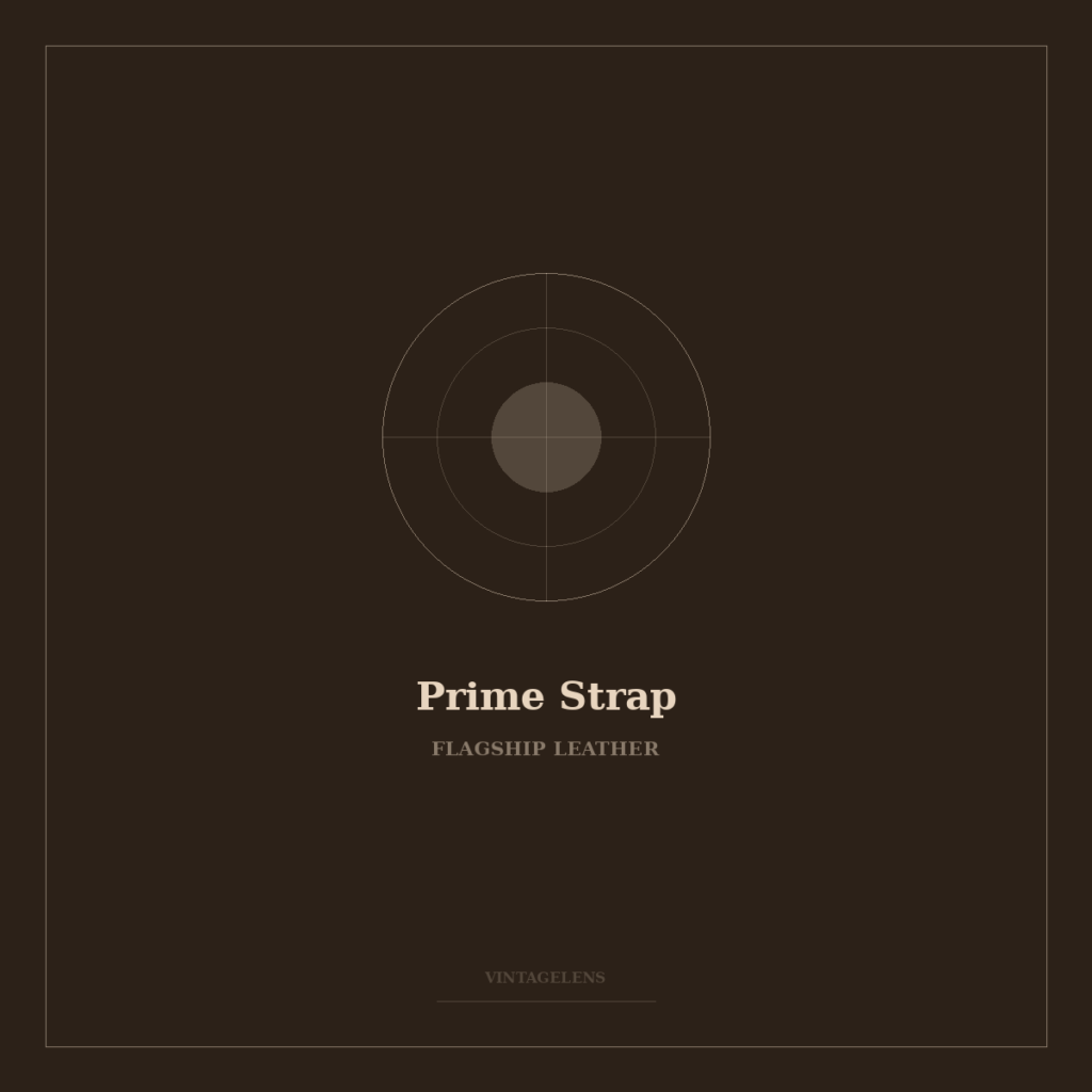 VintageLens Prime Leather Strap premium camera strap