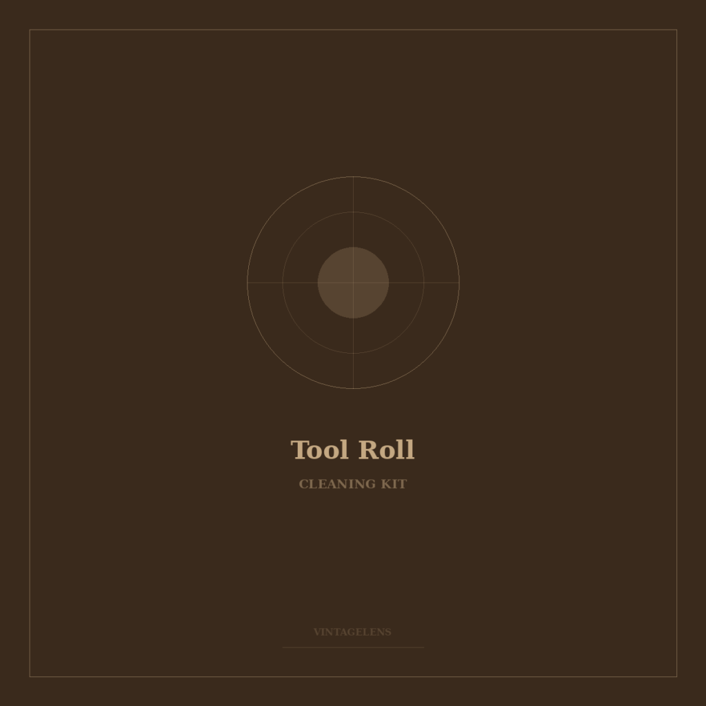 Leather Camera Tool Roll Cleaning Kit